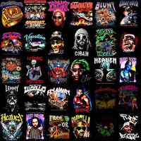 Load image into Gallery viewer, Vibrant t-shirt designs featuring pop culture icons, bold typography, and colorful graphics for DTF/DTG printing.
