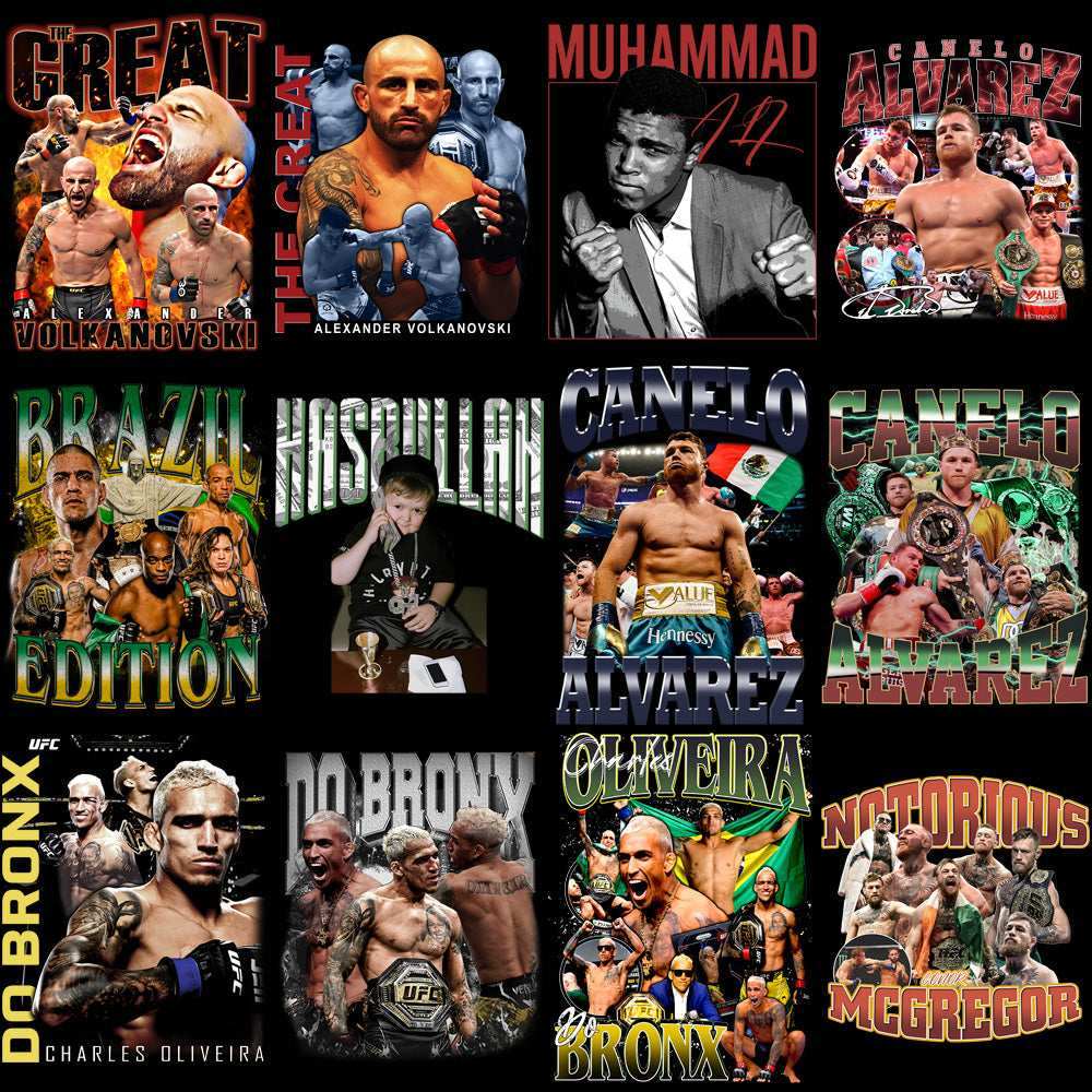 41 Combat Sports Mixed Bootleg Designs Bundle PNG