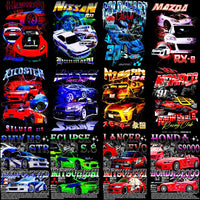 Load image into Gallery viewer, 15 Cars Best Bootleg Streetwear Halftone Designs Bundle PNG

