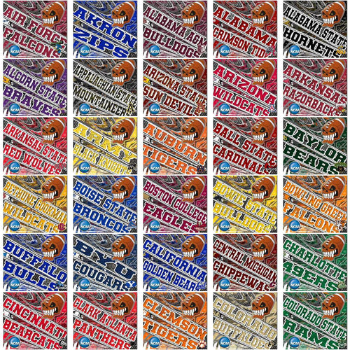 128 NCAA College Sports Angry Sports Wraps Tumbler Wrap Bundle JPG