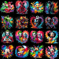 Load image into Gallery viewer, 99 Cartoon Popculture Color Drip Designs Bundle PNG
