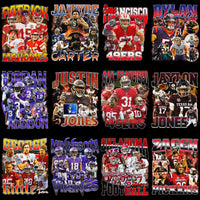 Load image into Gallery viewer, 41 Football Bootleg Players &amp; Teams Designs Bundle PNG
