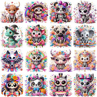 Load image into Gallery viewer, 50 Spooky Halloween Animals Cute Designs Bundle PNG
