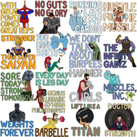 Load image into Gallery viewer, 48 GYM Fitness Quote Popculture Designs Bundle PNG
