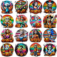 Load image into Gallery viewer, 33 Halloween Cartoon Horror Designs Bundle PNG
