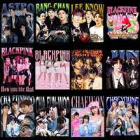 Load image into Gallery viewer, 55 KPOP Music Tribute Streetwear Bootleg Designs Bundle PNG
