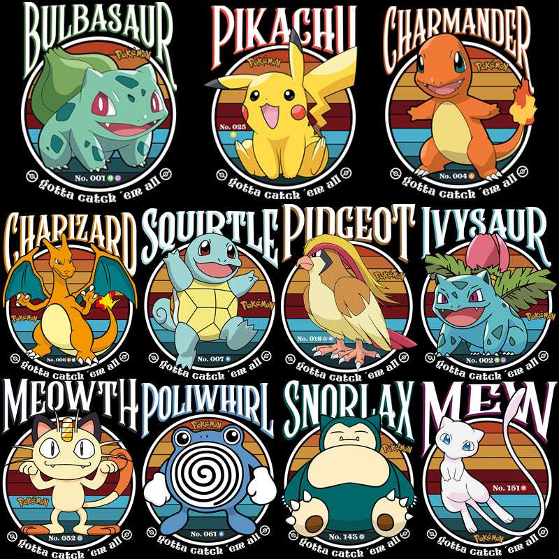 149 Gotta Catch' em All ball Poke Designs Bundle PNG + AI + PDF