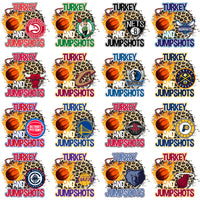 Load image into Gallery viewer, 30 Basketball Thanksgiving Turkey Teams Designs Bundle PNG

