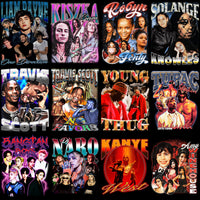 Load image into Gallery viewer, 23 Music Artist Stars V6 Bootleg Designs Bundle PNG
