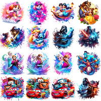 Load image into Gallery viewer, 50 Cartoon Mixed Designs Bundle PNG
