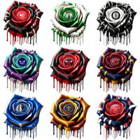 Load image into Gallery viewer, 30 Dripping Flower Basketball Teams Logo Designs Bundle PNG
