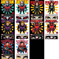 Load image into Gallery viewer, 11 Comics Marvel Super Heroes Avengers Streetwear BLACK/WHITE Designs Bundle PNG
