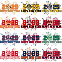 Load image into Gallery viewer, 32 HAPPY New Year 2025 Ice Hockey Teams Designs Bundle PNG
