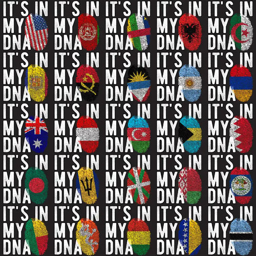 It's in My DNA flag fingerprint designs for DTF DTG embroidery print-ready PNG SVG