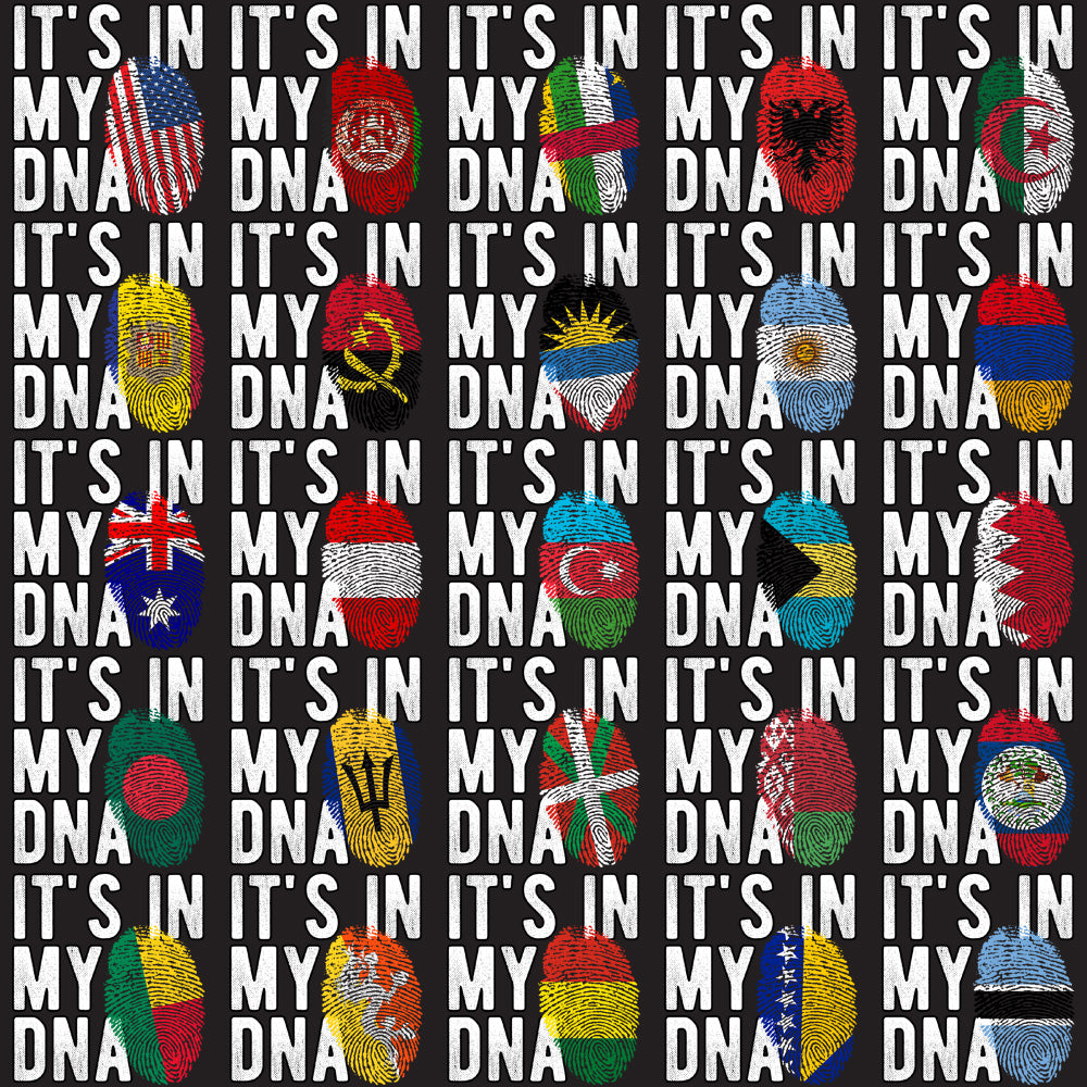 190 In My DNA Fingerprint Flags World Countries Designs Bundle PNG