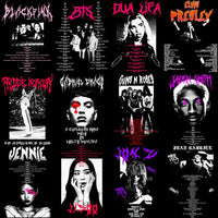 Load image into Gallery viewer, 24 Music Artists Streetwear V3 Designs Bundle PNG + PSD
