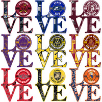 Load image into Gallery viewer, 120 College Football LOVE NCAA Teams Designs Bundle PNG
