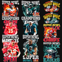 Load image into Gallery viewer, 22 Super Bowl 2025 Winner Football Champions Designs Bundle PNG
