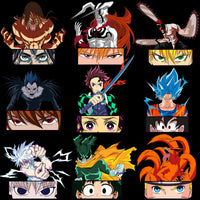 Load image into Gallery viewer, 10 Anime Heroes Eyes Badge Designs Bundle PNG
