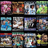 Load image into Gallery viewer, 37 Football Soccer Players Bootleg Designs Bundle PNG
