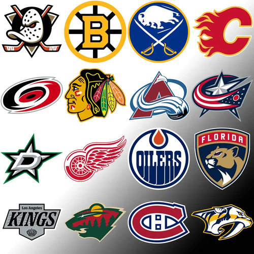 NHL team logos collection for DTF, DTG, embroidery & tumbler wrap designs, print-ready PNG SVG PES