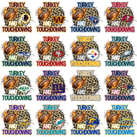 Load image into Gallery viewer, 32 Thanksgiving Turkey Season Football Teams Designs Bundle PNG

