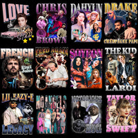 Load image into Gallery viewer, 40 Music Stars Mix Designs Bundle PNG
