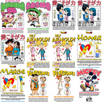 Load image into Gallery viewer, 20 Valentine Couples Streetwear Black + White Designs Bundle PNG
