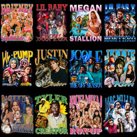 Load image into Gallery viewer, 40 Music Artists Vintage Bootleg V1 Designs Bundle PNG
