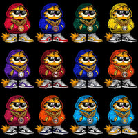 Load image into Gallery viewer, 32 Garfield Swag Cat Cartoon Football Designs Bundle PNG
