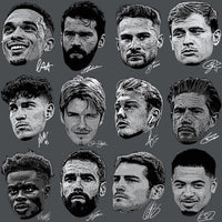 Load image into Gallery viewer, 70 Soccer Big Heads Players Faces Football Signature Designs Bundle PNG
