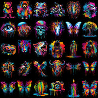 Load image into Gallery viewer, 120 Color Drip Mixed Designs Bundle PNG
