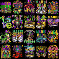 Load image into Gallery viewer, 120 Mardi Gras Designs Bundle PNG
