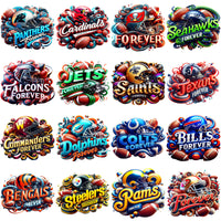Load image into Gallery viewer, 32 Forever Football Fans Teams Designs Bundle PNG
