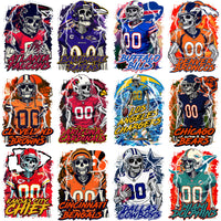 Load image into Gallery viewer, 32 SKULL Player Helmets Football Teams Designs Bundle PNG + PSD

