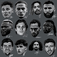 Load image into Gallery viewer, 71 Soccer Big Heads Players Faces Football Signature Designs Bundle PNG
