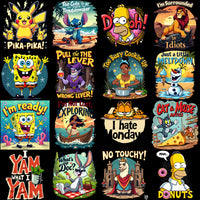 Load image into Gallery viewer, 85 Cartoons Mixed Pop culture Designs Bundle SVG
