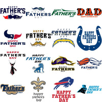 Load image into Gallery viewer, 32 Football Teams Logos Father&#39;s Day Designs Bundle PNG
