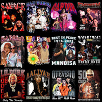 Load image into Gallery viewer, 23 Music Stars V2 Bootleg Designs Bundle PNG
