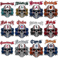 Load image into Gallery viewer, 30 Baseball Teams Sull Ball Tattoo Designs Bundle PNG
