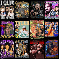 Load image into Gallery viewer, 25 Music Artist Stars V5 Bootleg Designs Bundle PNG
