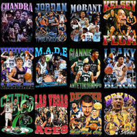 Load image into Gallery viewer, 67 Basketball Players Teams Bootleg Designs Bundle PNG
