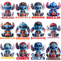Load image into Gallery viewer, 32 STITCH Football Teams CARTOON Designs Bundle PNG
