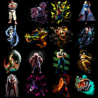 Load image into Gallery viewer, 24 Gaming Fighters Designs Bundle PNG
