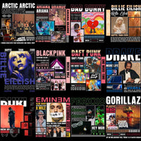 Load image into Gallery viewer, 40 Music Artists Streetwear Designs Bundle PNG + CDR
