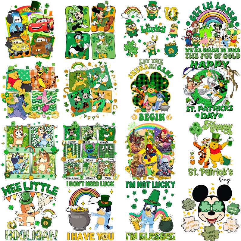 75 St. Patrick’s Day Cartoons Designs Bundle PNG