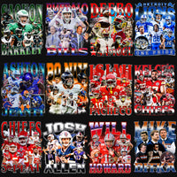 Load image into Gallery viewer, 50 Football Players Bootleg Designs Bundle PNG
