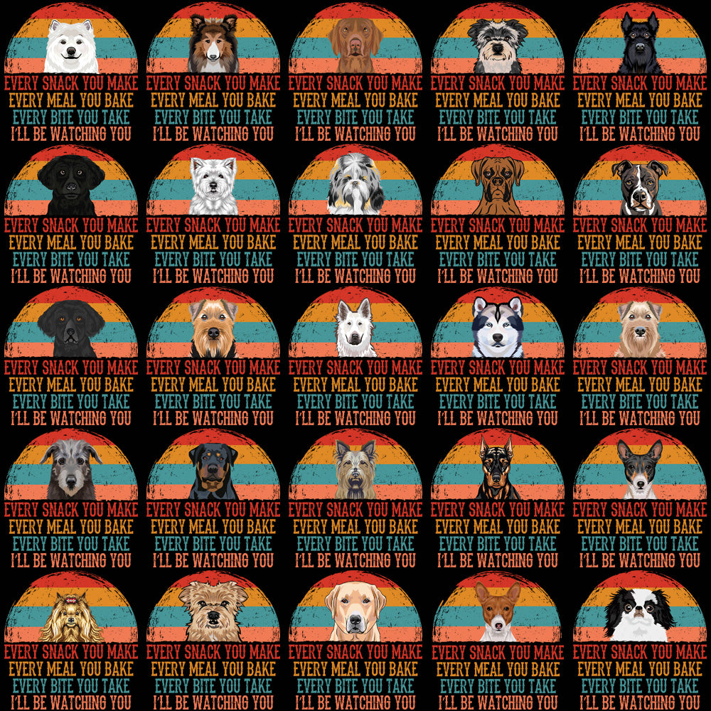90 Funny Dogs Watching You Designs Bundle PNG