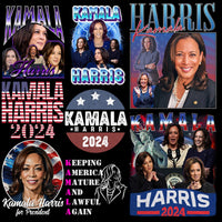 Load image into Gallery viewer, 35 Kamala Harris President 2024 V1 Designs Bundle PNG
