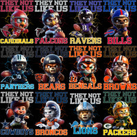 Load image into Gallery viewer, 32 Funny Football Teams They Not Like Us Mascots Designs Bundle PNG

